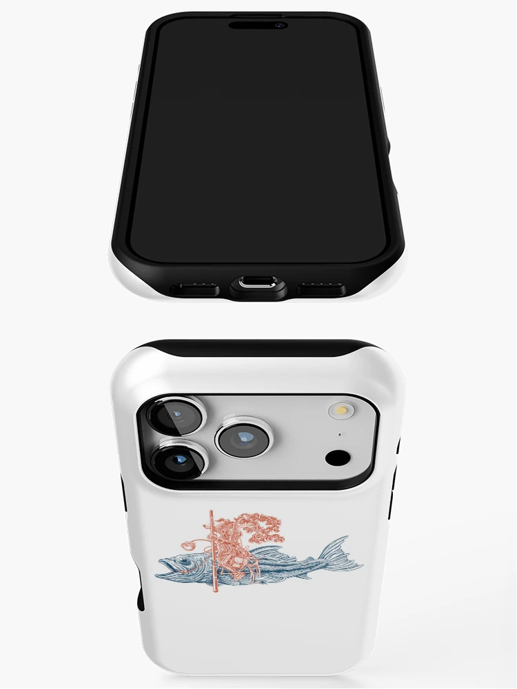 Thumbnail 3 of 4, iPhone Case, Knight Riding Fish designed and sold by sweeneypen.