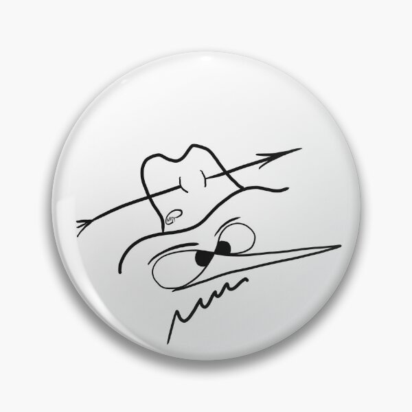 Item preview, Line art funny spy man cartoon drawing designed and sold by A Sweet  Fragrance Art.