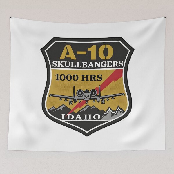Item preview, A-10 Skullbangers Idaho Military Patch    designed and sold by CharlieDesings.
