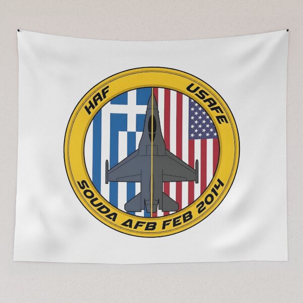 Item preview, HAF and USAFE Souda AFB Feb 2014 Military Patch    designed and sold by CharlieDesings.