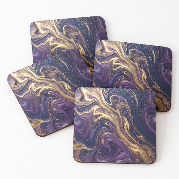 Item preview, Purple Gold Fluid Art designed and sold by AnnArtshock.