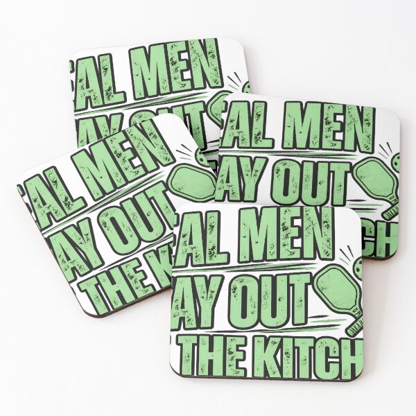 Item preview, Real Men Stay Out of the Kitchen Green Distressed designed and sold by JAZZY-DESIGN.