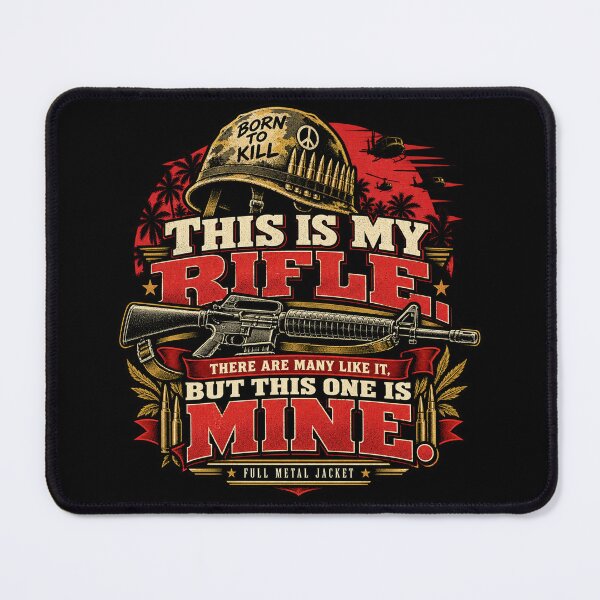 Item preview, This Is My Rifle Born to Kill War designed and sold by Quoteez.
