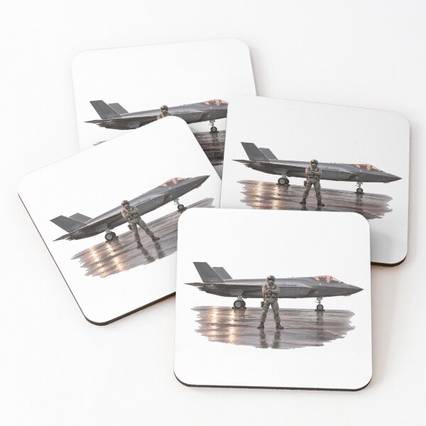 Item preview, Fighter Jet and Pilot on Tarmac - Patriotic Series designed and sold by Mission Ready.