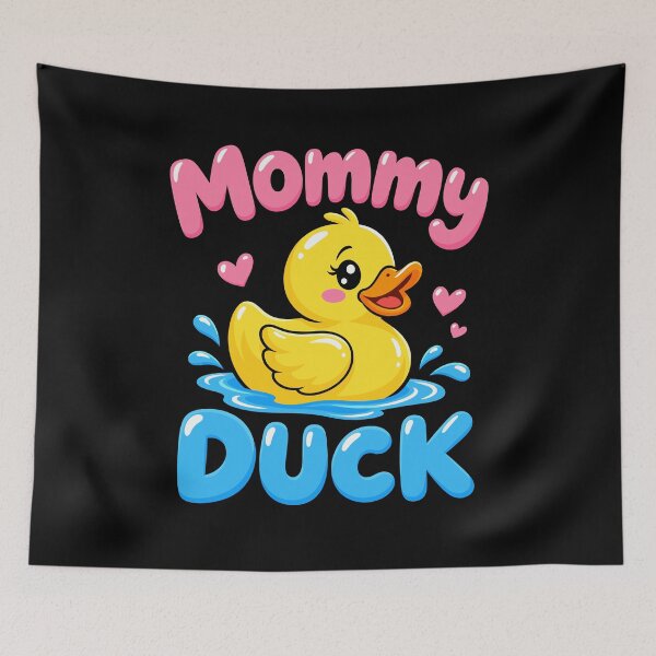 Item preview, Mommy Duck Cute Yellow Duckling Hearts Design designed and sold by stmpdwrld.
