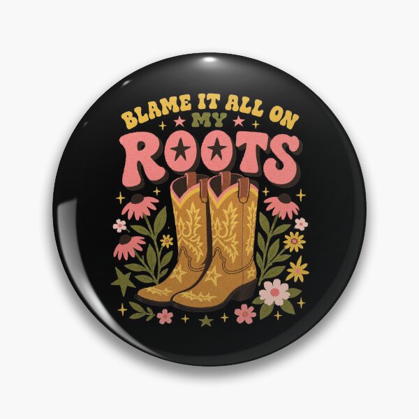 Item preview, Blame It All On My Roots - Cowboy Boot - Country Music   designed and sold by IdrisTalbot.