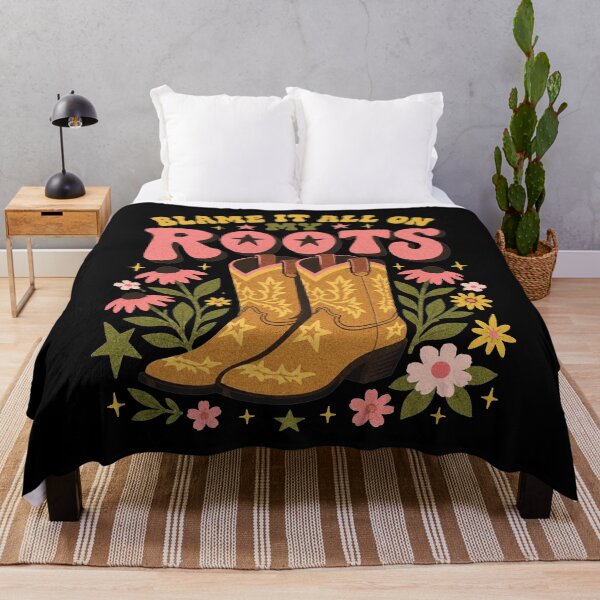 Item preview, Blame It All On My Roots - Cowboy Boot - Country Music designed and sold by IdrisTalbot.