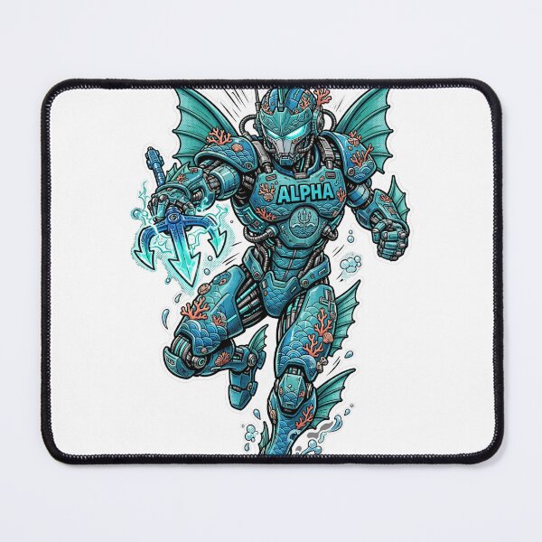 Item preview, Alpha Sea Gladiator Bold Comic Inks Sticker - Mobile Legends Fan Art designed and sold by Lesley D.