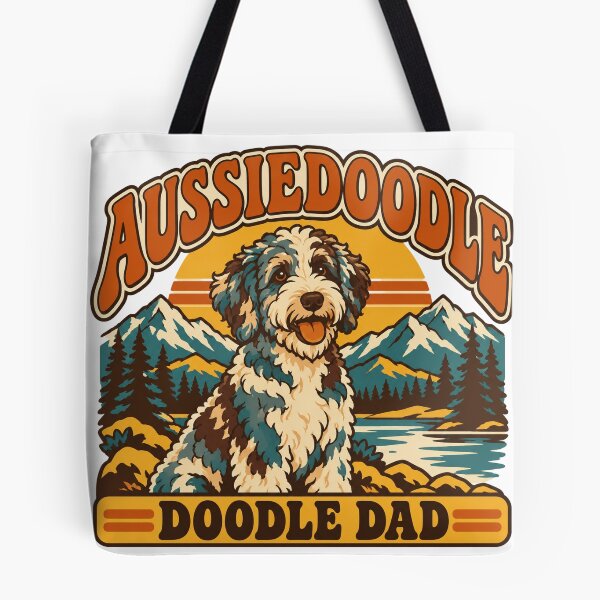 Item preview, Aussiedoodle Gift - Doodle Dad designed and sold by RedRubyBubble.