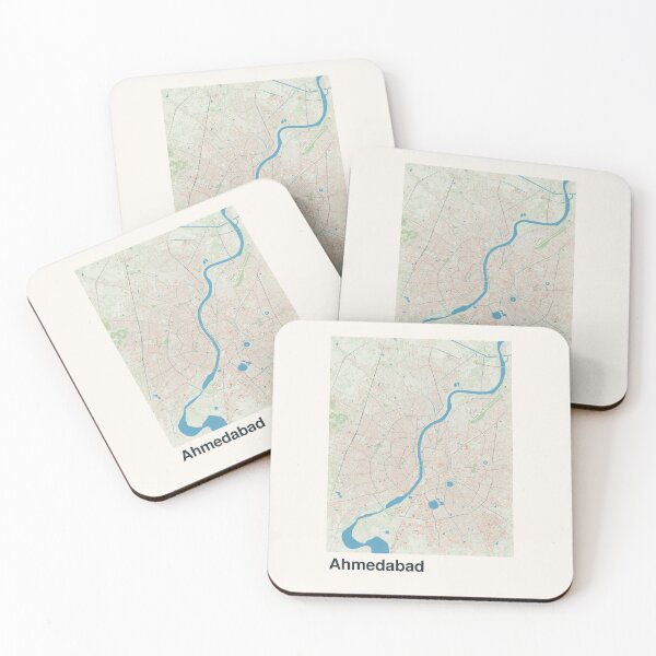 Item preview, Ahmedabad Minimalistic Map Art designed and sold by MapsNerd.