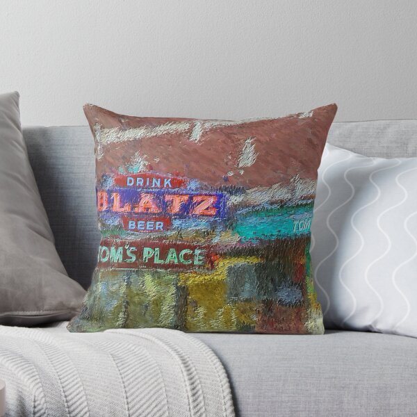 Drink Blatz Beer Throw Pillow