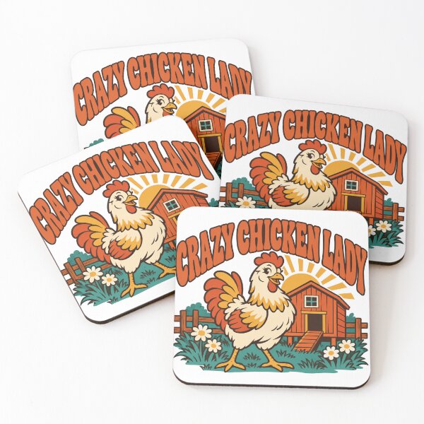 Item preview, Chicken Gift - Crazy Chicken Lady designed and sold by RedRubyBubble.