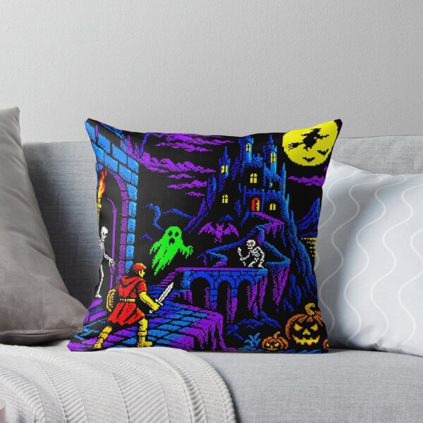 Item preview, 8-Bit Haunted Castle – Retro Pixel Art Halloween designed and sold by compugrove.