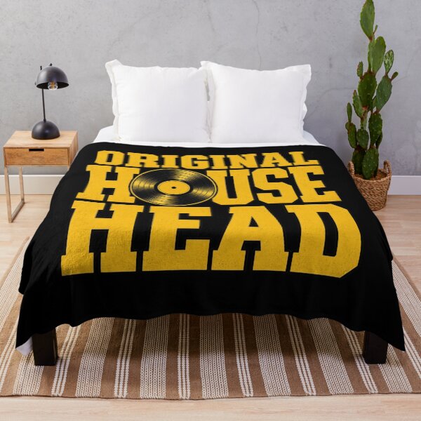 Item preview, Original Househead – Distressed House Music, EDM DJ and Electronic Dance Music designed and sold by Trendably.