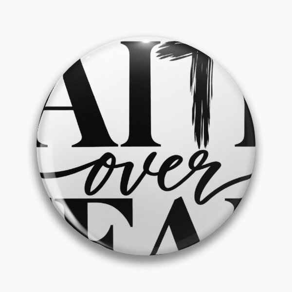 Item preview, Faith Over Fear Black Serif Cross designed and sold by JAZZY-DESIGN.