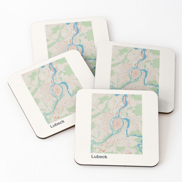 Item preview, Lubeck Minimalistic Map Art designed and sold by MapsNerd.