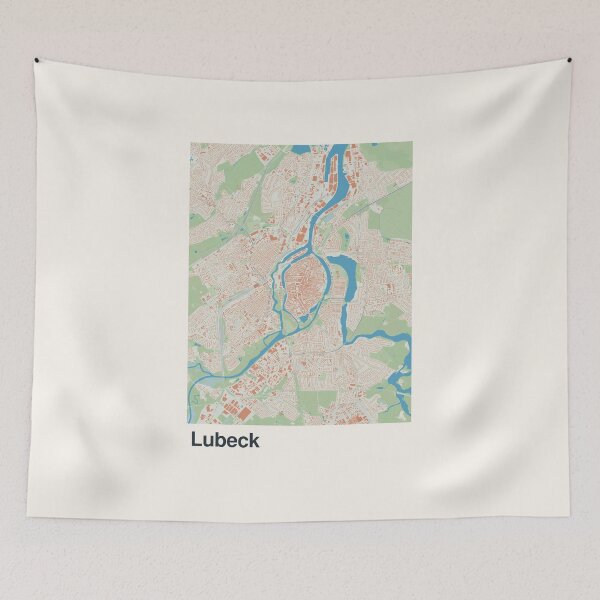 Item preview, Lubeck Minimalistic Map Art designed and sold by MapsNerd.