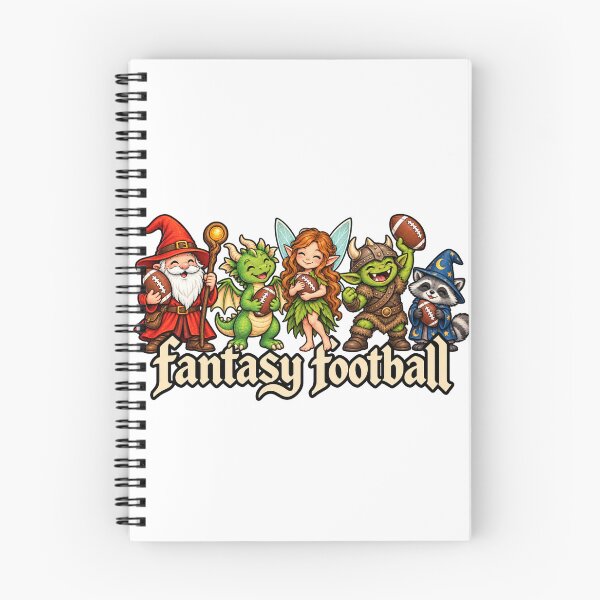 Item preview, Fantasy Football Characters – Funny Wizard, Dragon, Fairy, Orc & Raccoon Fantasy Football League Design designed and sold by BakersTees.