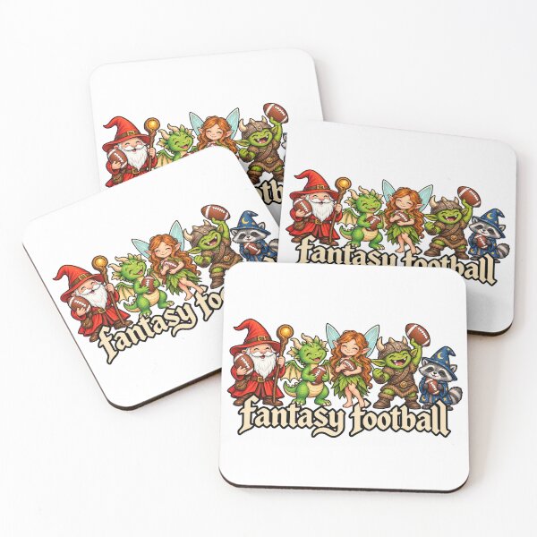 Item preview, Fantasy Football Characters – Funny Wizard, Dragon, Fairy, Orc & Raccoon Fantasy Football League Design designed and sold by BakersTees.