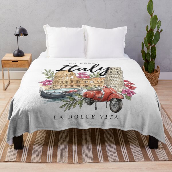 Item preview, Italy La Dolce Vita Travel Illustration designed and sold by EdwinkOne.