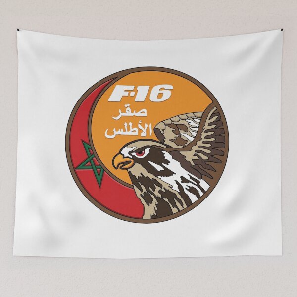 Item preview, Royal Moroccan Air Force F-16 Viper Falcon Military Patch    designed and sold by CharlieDesings.