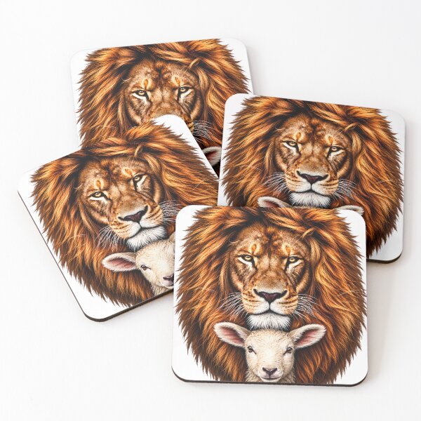 Item preview, Lion and Lamb Portrait designed and sold by JAZZY-DESIGN.