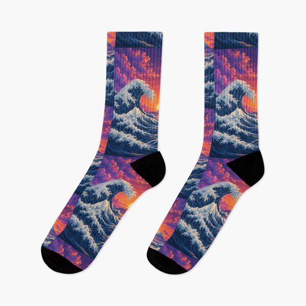 Item preview, Crimson Sunset – The Great Japanese Wave designed and sold by Curio Meridian.