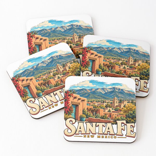 Item preview, Vintage Santa Fe New Mexico Travel Souvenir Landmark Gift designed and sold by MichaeIRellov.