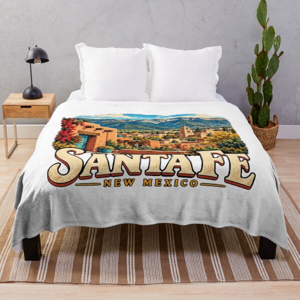 Aperçu de l'œuvre Souvenir de voyage vintage de Santa Fe, Nouveau-Mexique, cadeau emblématique créée et vendue par MichaeIRellov.
