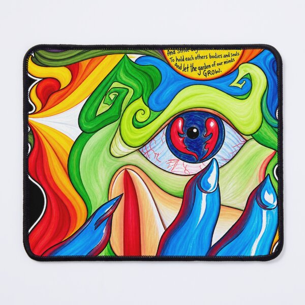 Item preview, Garden of the Mind – Psychedelic Eye & Poetry Art designed and sold by playatech.