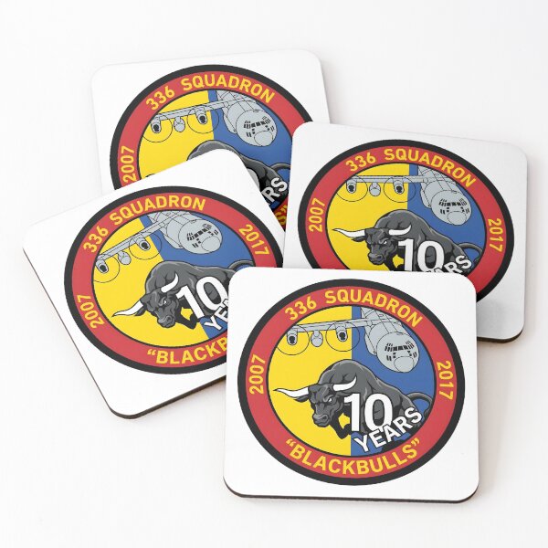Item preview, 336 Squadron Black Bulls 10 Years Anniversary Military Patch    designed and sold by CharlieDesings.