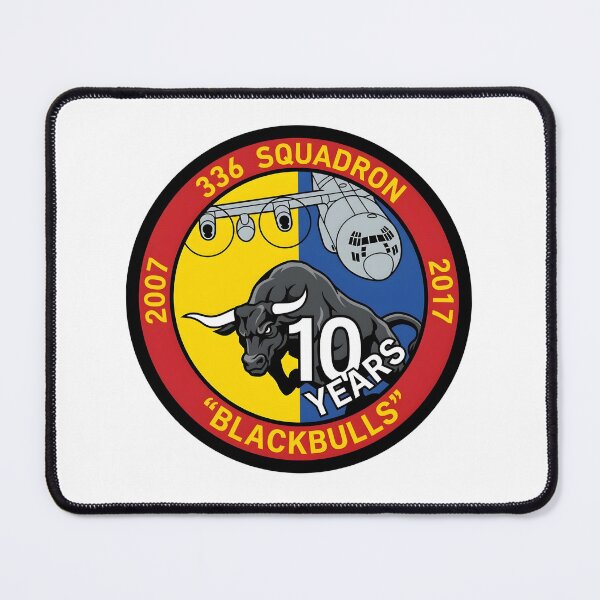 Item preview, 336 Squadron Black Bulls 10 Years Anniversary Military Patch    designed and sold by CharlieDesings.