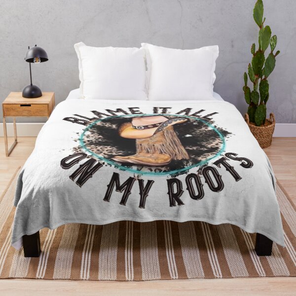 Item preview, Blame It All On My Roots - I'd Rather Be Line Dancing - Country Music Lover - Western Cowboy Hat Boots designed and sold by IdrisTalbot.