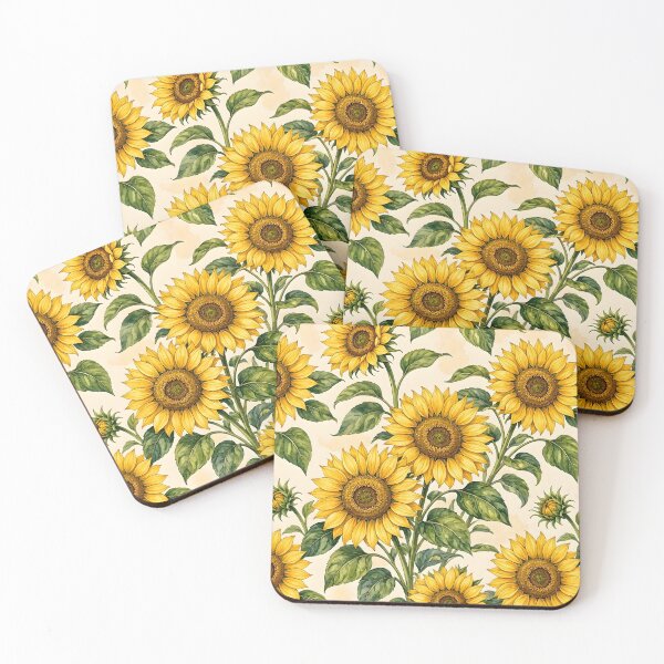 Item preview, Golden Sunflower Garden Pattern designed and sold by Sybille-Yates.