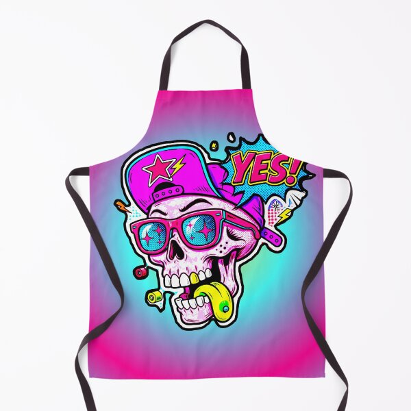 Item preview, Pink Skull Skater Sunglasses Green Tongue YES Pop Art Cool designed and sold by AstronautMerch.