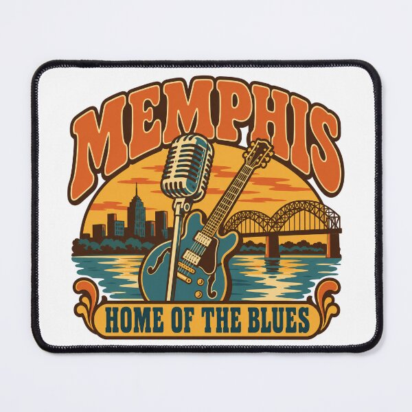 Item preview, Memphis Gift - Vintage Memphis Tennessee Travel Art designed and sold by RedRubyBubble.