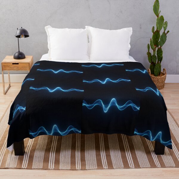Item preview, Quantum Wave | Electric Blue Light Science Art designed and sold by simaso.