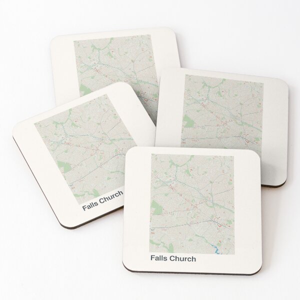 Item preview, Falls Church Minimalistic Map Art designed and sold by MapsNerd.