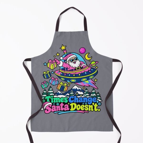 Item preview, Times Change, Santa Doesn't – Funny UFO Santa Christmas designed and sold by Aimetoi.