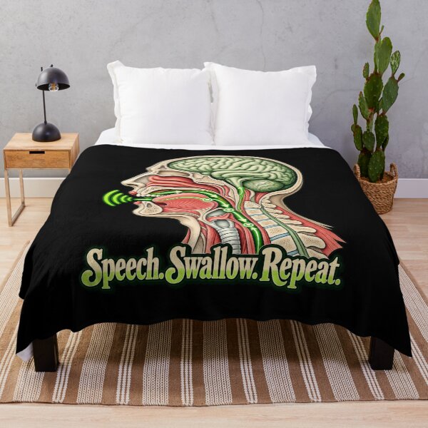 Item preview, Speech Swallow Repeat Speech Language Pathologist SLP T-Shirt designed and sold by Trendably.