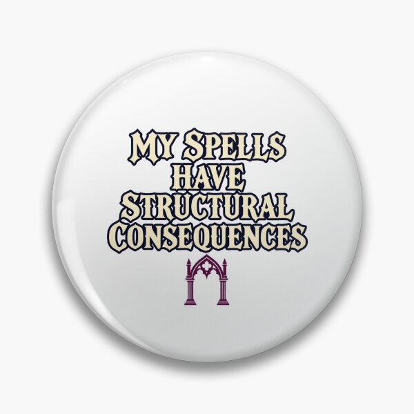 Item preview, Witch House Wordplay — My Spells Have Structural Consequences — Architectural Arch Type designed and sold by UrbanCanvvas.