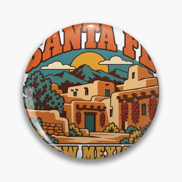 Item preview, Regalo de Santa Fe - Arte de viaje vintage de Santa Fe, Nuevo México designed and sold by RedRubyBubble.