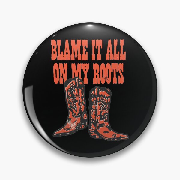 Item preview, Blame It All On My Roots - I'd Rather Be Line Dancing - Country Music Lover - Western Cowboy Hat Boots designed and sold by IdrisTalbot.