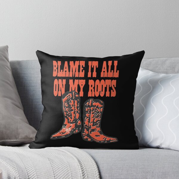 Item preview, Blame It All On My Roots - I'd Rather Be Line Dancing - Country Music Lover - Western Cowboy Hat Boots designed and sold by IdrisTalbot.