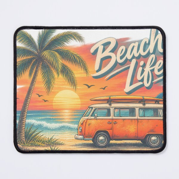 Item preview, Retro Beach Life Sunset Van designed and sold by JAZZY-DESIGN.