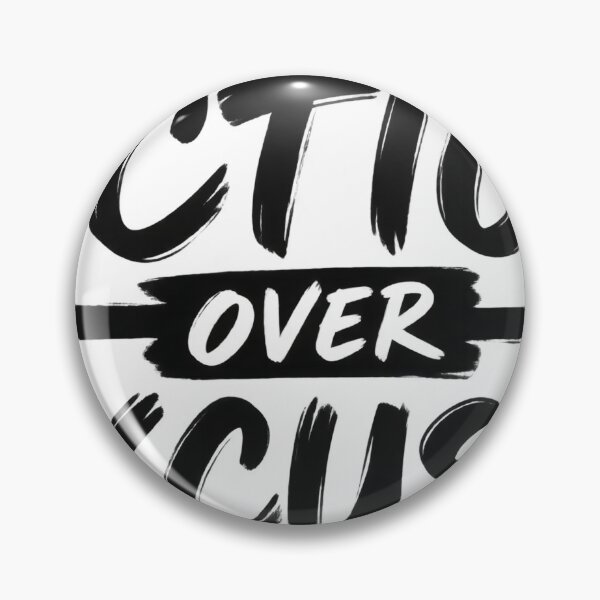 Item preview, Action Over Excuses Brush Typography designed and sold by JAZZY-DESIGN.