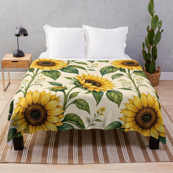 Item preview, Golden Sunflower Garden Pattern designed and sold by Sybille-Yates.