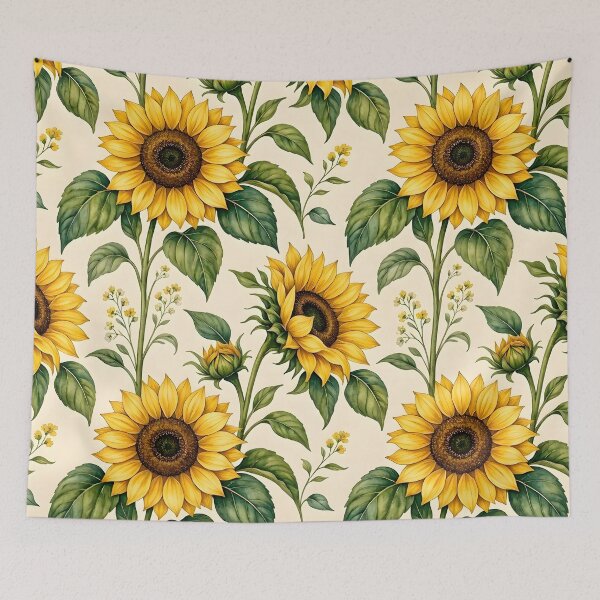 Item preview, Golden Sunflower Garden Pattern designed and sold by Sybille-Yates.