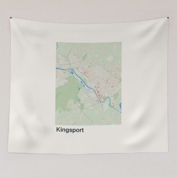 Item preview, Kingsport Minimalistic Map Art designed and sold by MapsNerd.