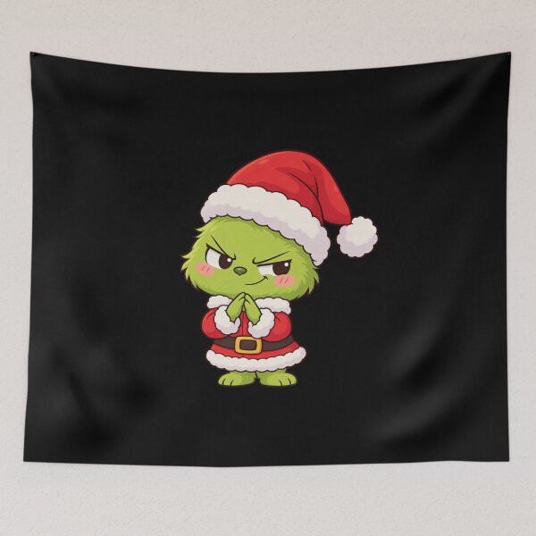 Item preview, Cute Kawaii Christmas Grinch designed and sold by odkocreative.